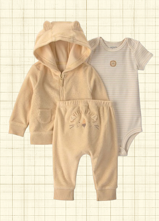 Махровые комплекты carters 3мес, 6мес, 9мес, 12мес