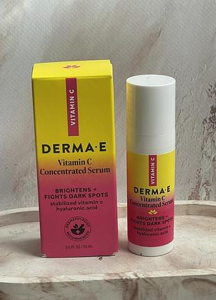 Концентрована сироватка з вітаміном с  derma e vitamin c concentrated serum