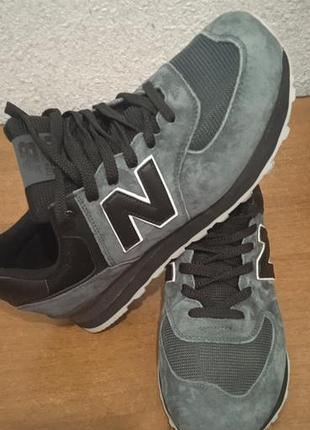 Кросівки чоловічі new balance сіро-чорні 43-44 розмір