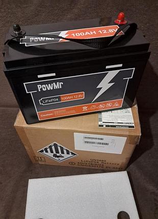 Комплект для резервного живлення powmr 12в 100аг з інвертором 1500вт