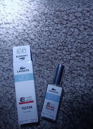Женский тестер lacoste l.12.12.pour elle natural 60 ml