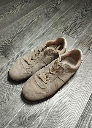 Кроссовки замшевые margiela gat 39 размер (maison margiela german rmy trainer)