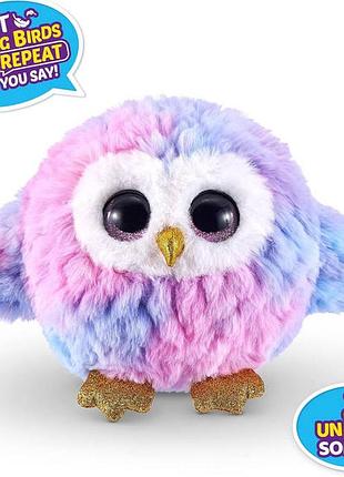 Інтерактивна іграшка-сова pets alive chirpy birds owl від бренду zuru (серія веселі пташки / series