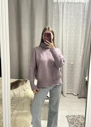 Бузковий светр zara