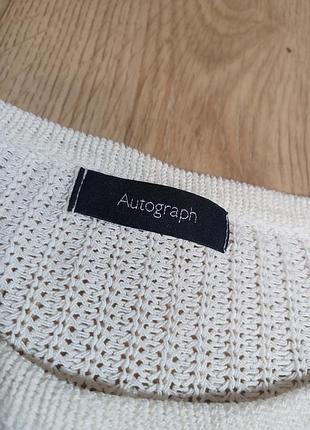 Светр autograph, uk14 молочного кольору 3