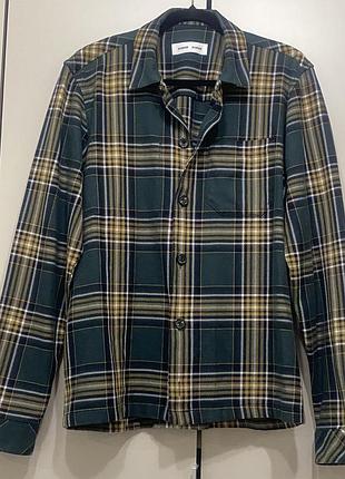 Нова фланелева сорочка  преміального скандинавського бренду samsøe samsøe ruffo jc shirt, розмір m (без паперової бірки)