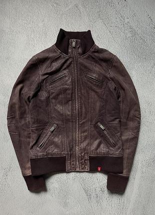 Куртка шкіряна leather opium vintage avangard archive indie sleaze japan style gothic type igb