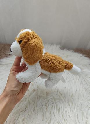 Мягкая игрушка собачка бегль винтажная игрушка