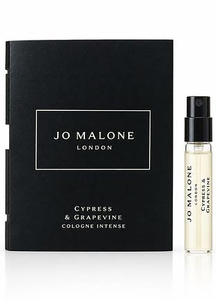 Пробник унисекс парфюм jo malone cypress & grapevine cologne intense