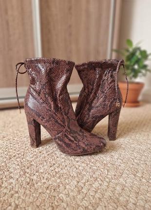 Женские ботильоны river island под змеиную кожу, размер 39 (uk 6)