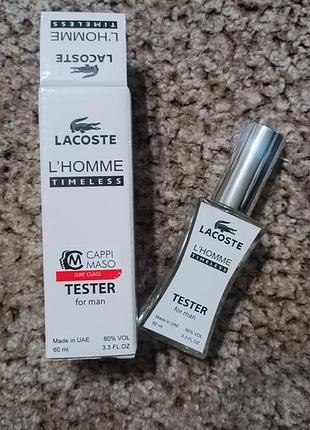 L'home lacoste timeless lacoste fragrances 60 ml мужской тестер