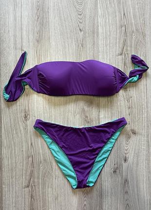 Двосторонній купальник бандо calzedonia (розмір 46 / m)