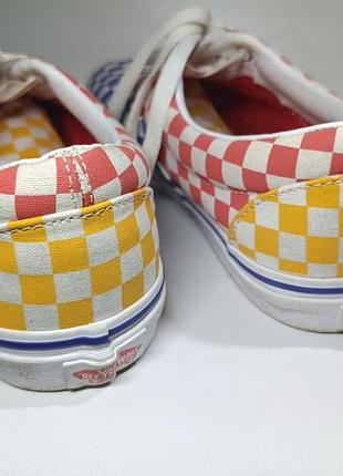 Оригінальні кеди vans era "tri checkerboard" (multi/true white) 7