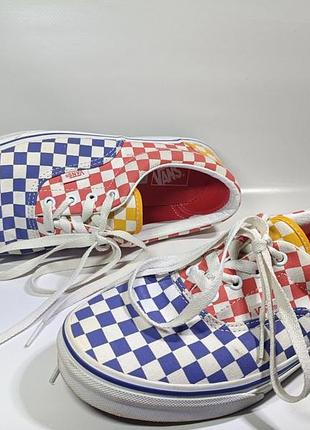 Оригінальні кеди vans era "tri checkerboard" (multi/true white) 2