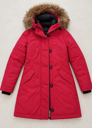 Зимова жіноча парка в стилі canada goose rossclair