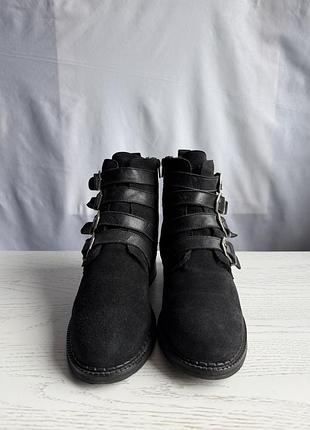 Kiomi leather fur boot ann demeulemeester type, 41 size 4