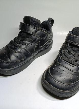 Шкіряні дитячі кросівки nike court borough low 2 (оригінал, р. 23.5 / 13 см) 14.5