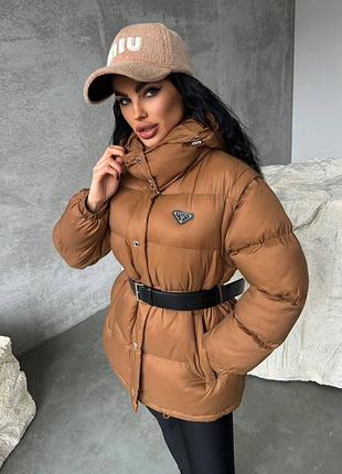 Куртка пуховик prada