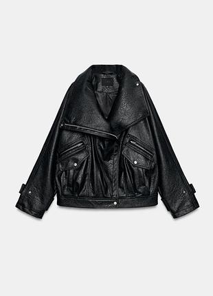 Шкіряна куртка zara 7
