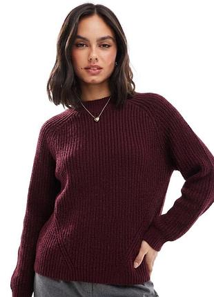 Брендовый джемпер "asos" темно-бордового цвета. размер uk10/eur38.