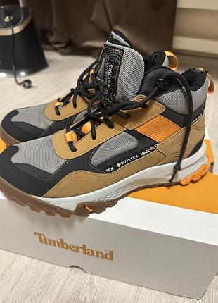 Черевики timberland gore-tex коричневі з чорним та сірим