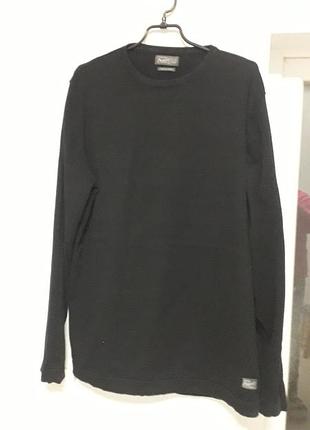 Jack &amp;jones 
44/xxl/52
хлопковый черный мужской пуловер
круглый вырез горловины
очень хорошее состояние