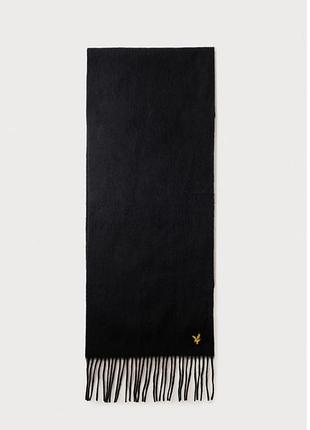 Шерстяной шарф lyle & scott unisex lambswool, овечья шерсть
