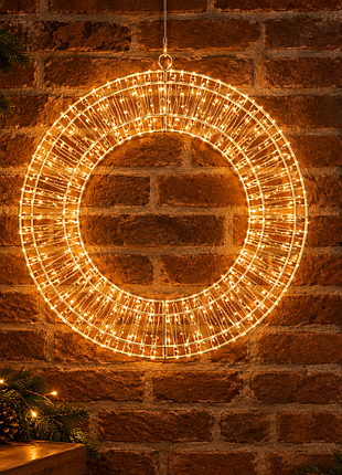 Led - декорація для дому та вулиці у формі вінка!☀️