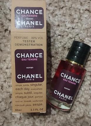 Женский тестер chanel chance eau tendre 60ml