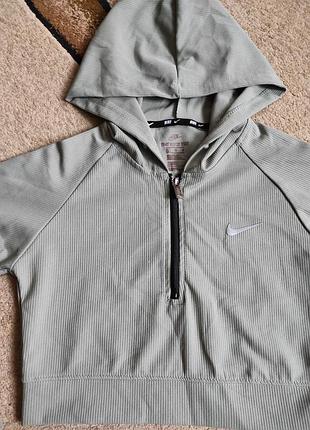 Кроп-худи nike dri-fit в рубчик (оригинал) 4
