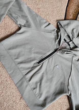 Кроп-худи nike dri-fit в рубчик (оригинал) 3