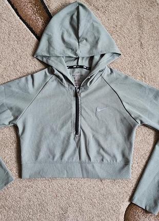 Кроп-худі nike dri-fit у рубчик (оригінал)