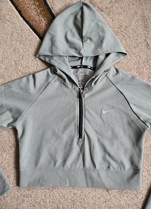 Кроп-худи nike dri-fit в рубчик (оригинал) 2