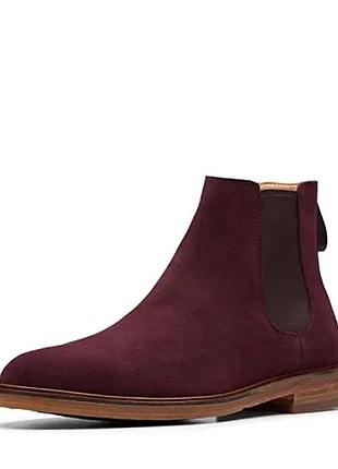 Clarks замшевые ботинки челси