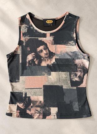 Топ urban outfitters чорно-коричневий s