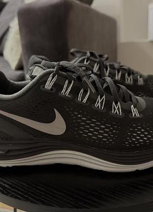 Кросівки nike lunarglide чорно-сірі спортивні