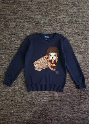 Вінтажний светр polo ralph lauren. оригінал. вказан вік 7 років.