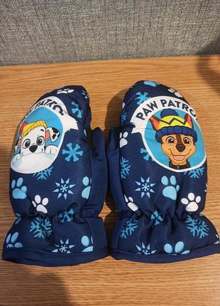 Рукавиці дитячі paw patrol для дітей 4-6 років сині