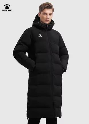 Парка чоловіча kelme long parka чорна розмір l