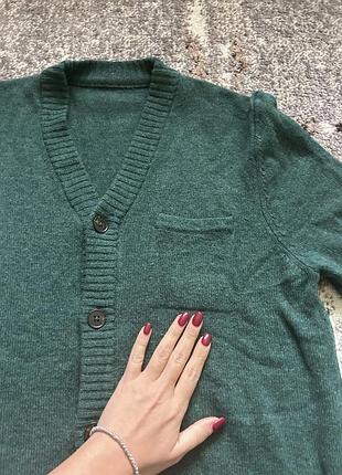 Кардиган шерсть 100% кофта свитер wool 3