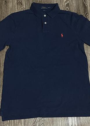 Поло з довгим рукавом лонгслів polo ralph lauren (m, slim fit) оригінал
