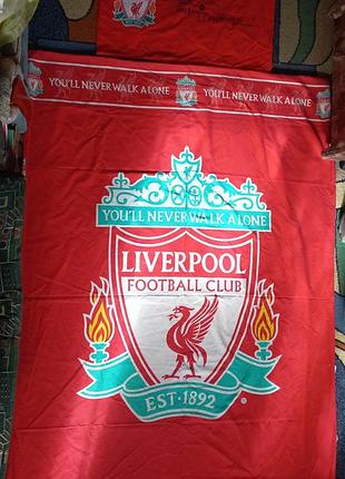 Постельное белье пододеяльник наволочка футбольного клуба ливерпуль liverpool l.f.c.
