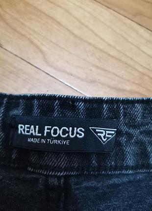 Джинсы real focus s с разрезами 3