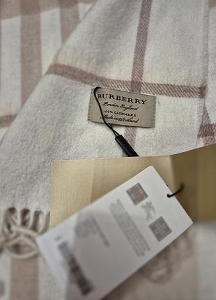 Шарф burberry 33×180 кашемір 6
