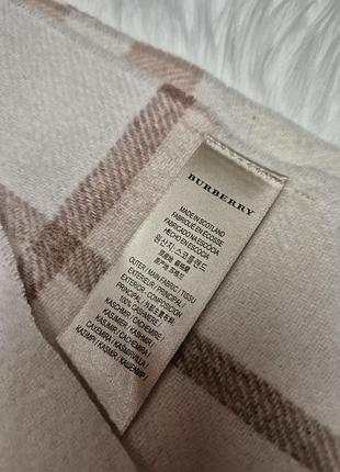 Шарф burberry 33×180 кашемір 5