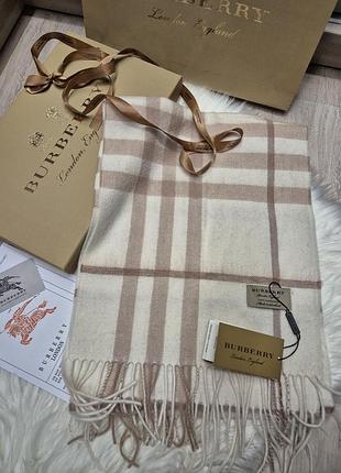 Шарф burberry 33×180 кашемір 8