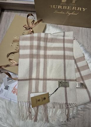 Шарф burberry 33×180 кашемір 3