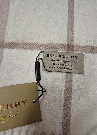 Шарф burberry 33×180 кашемір 7
