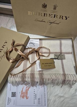 Шарф burberry 33×180 кашемір 9
