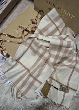Шарф burberry 33×180 кашемір 4